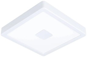EGLO Vonkajšie LED stropné osvetlenie IPHIAS 2, 17W, teplá biela, hranaté, biele, IP44