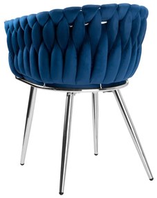 Jedálenská stolička COFTON VELVET granátová
