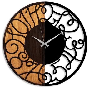 Nástenné hodiny pr. 56 cm 1xAA drevo/kov