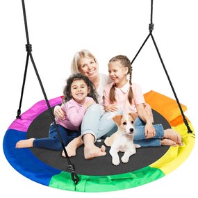 Neo-Sport Swingo XXL pestrofarebná hojdačka bocianie hniezdo 110 cm