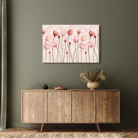 Obraz - Ružové tulipány (90x60 cm)