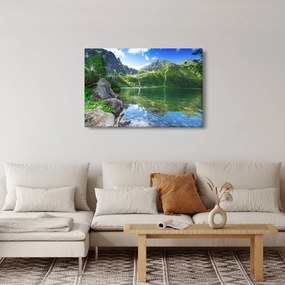 Obraz jazera v Tatrách (90x60 cm)