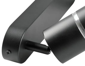 Bodové svietidlo BAMBOO 2xGU10/10W/230V čierna