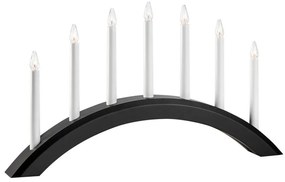 Markslöjd 705956 - Vianočný svietnik AVENTO 7xE10/3W/230V čierna