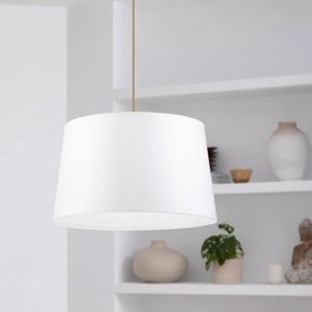 Závesný luster na lanku AIDA 1xE27/60W/230V pr. 35 cm dub/hnedá/biela