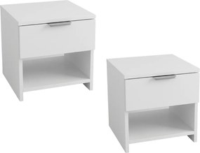 Nočné stolíky HAVANA (2 ks), biela
