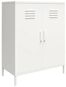 Biela kovová skrinka 40x102x80 cm Mission District – Støraa