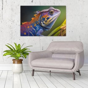 Obraz - Sfarbený leguán (90x60 cm)
