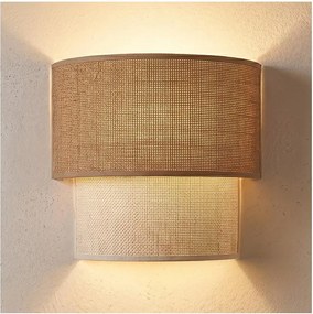 BRILAGI - LED nástenné svietidlo BOHO ECO 1xE27/10W/230V béžová/krémová