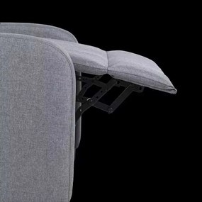 LuxuryForm DESIGN Televízne kreslo RUFO s polohovaním - šedé