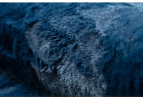 Koberec prateľný POSH Shaggy, plyšový, Hrubý, protišmykový, tmavo modrá Veľkosť: 80x150 cm