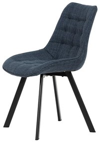 Autronic BONTEC Jedálenská stolička, modrá, látka, HC-465 BLUE2 Farba: Šedá