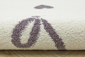 Koberec Lima M186A krémový / fialový