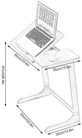 Multifunkčný skladací stolík na notebook, tablet alebo knihu
