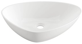 Invena Trigono, asymetrické umývadlo na dosku 500x405, INV-CE-58-001-W