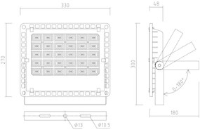 APLED - LED Vonkajší reflektor PRO LED/100W/230V IP66 10000lm 6000K