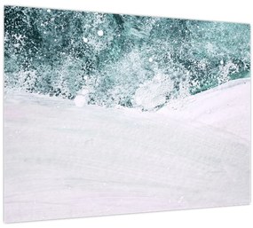 Obraz - Tyrkysová abstrakcia (70x50 cm)