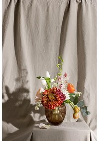 Hnedá sklenená váza Kähler Design Hammershøi, výška 14 cm