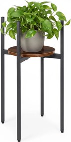 Stojan na květiny THEO 61,5x30 cm černý/hnědý