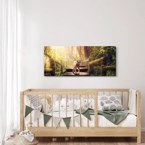 Obraz tigra v džungli (120x50 cm)