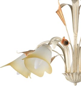 ONLI - Luster na reťazi LUCREZIA 5xE14/6W/230V krémová