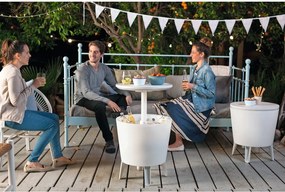 Okrúhly záhradný stolík so zásobníkom na ľad 49.5x49.5 cm Illuminated cool – Keter