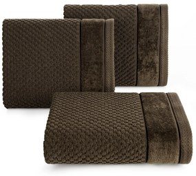 BAVLNENÝ UTERÁK FRIDA 50X90 CM TMAVOHNEDÁ