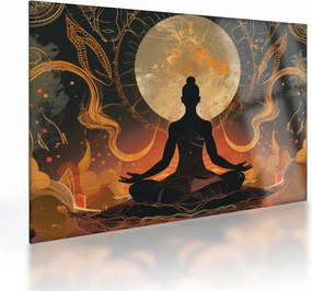 Sklenený obraz - Meditácia (70x50 cm)