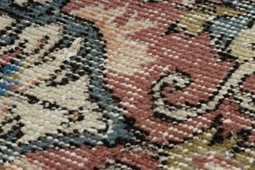 Ručne tkaný vlnený koberec Vintage 10175 rám / ornament, béžový / červený