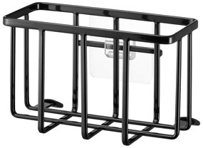 Čierny kovový stojan na umývacie prostriedky bez vŕtania Film Hook – YAMAZAKI