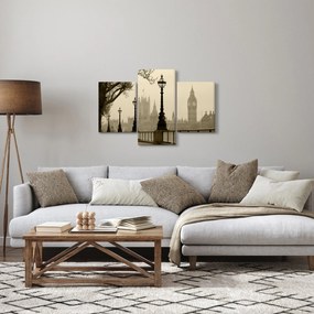 Obraz - Londýn v hmle, Anglicko (90x60 cm)