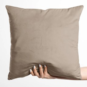 Biante Zamatová obliečka na vankúš Velvet Prémium SVP-042 Béžovohnedá 30 x 50 cm