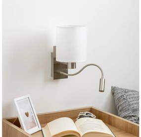 Brilagi - LED Nástenná lampa NUBILA 1xE27/25W/230V + LED/3W chróm/biela