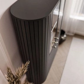 VITRÍNA LANDRY PRESTIGE ČIERNA LED 112 x 155 cm