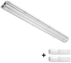 Brilagi -LED Tech. žiarivkové svietidlo OPTIMA T8 2xG13/18W/230V 4000K IP65 128 cm BG1672