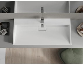 Mexen Ava, umývadlo na dosku z konglomerátu 100 x 46 cm, biela, 23011001