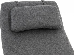 Hojdacie kreslo Galileo, stredne šedá tkanina