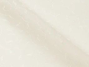 Biante Teflónový štvorcový obrus TF-026 Popínavé lístky - smotanový 90x90 cm