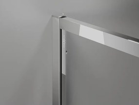Mexen Exo, posuvná sprchová kabína, dvere 80 cm + bočná stena 70 cm, transparentné sklo, chróm, 8153-080-070-01-00