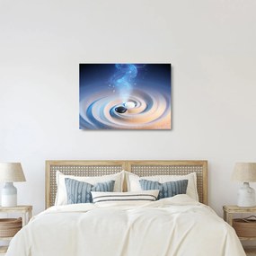 Sklenený obraz - Éterický yin-yang (70x50 cm)