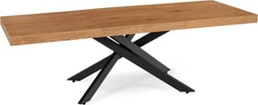 HAMPTON Rozkladací stôl 160-240 cm Zlatý dub/Čierna