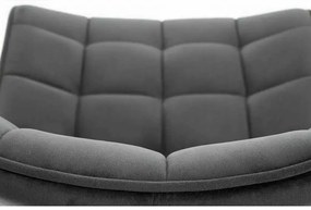 LuxuryForm DESIGN Stolička ORLEN VELUR - tmavo šedá