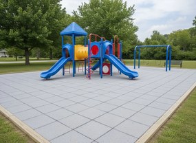 Gumová trávniková dlaždica ASLON 40 x 40 cm, Charcoal Grey