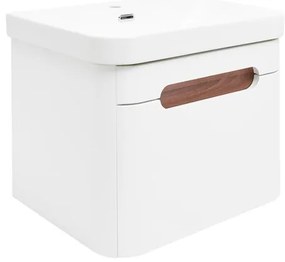 Kúpeľňová skrinka s umývadlom SAT Fusion 57,5x43x45 cm biela matná SATFUSION60WMW, 1 ks