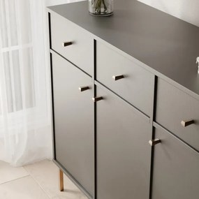 Moderná komoda RAY 125 cm čierna