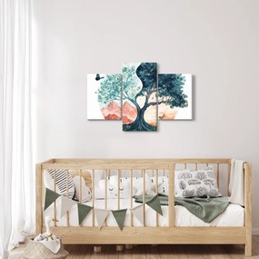 Obraz – Akvarelový strom plný života (90x60 cm)