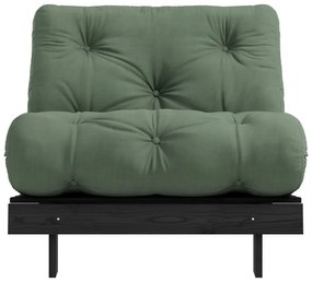 Zelené kreslo Roots Black Night – Karup Design