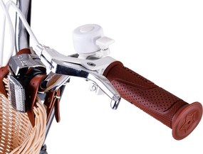 RoyalBaby Roztomilý mestský detský bicykel s košíkom Eurocle 18 palcov RB18B-38 modrý