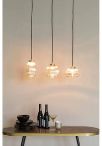 Závesné svietidlo v zlatej farbe so skleneným tienidlom ø 12 cm Robin - White Label