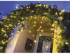 LED Vianočná vonkajšia reťaz 200xLED/8 módov 8,6m IP44 teplá biela